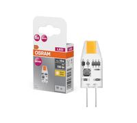 OSRAM LED Base PIN Micro, Pack of 5 Low Voltage Bulbs, Replaces Traditional 10W PIN Specialty Lamps, Warm White (2700K), 1W, G4 Socket, Frosted Glass, Non-dimmable, Ultra-Compact