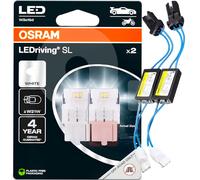 Osram Led Bulbs Kit 6000K T20 W21W + Resistors Eliminate Canbus Error