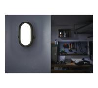 Osram LED Bulkhead LED Wall Light Black 600lm 6W 4000K Cool Light Outdoor IP54 [EEK: NA]
