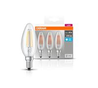 OSRAM LED candle E14 4W filament 4,000K 470lm 3x