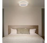 OSRAM LED ceiling fan GRILL, Ø 50 cm, white, with remote control