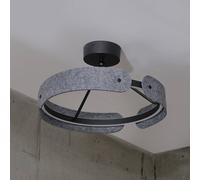 OSRAM LED ceiling lamp Decor Curve Felt, grey, felt, 3,000 K