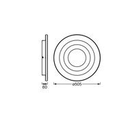 OSRAM LED ceiling lamp ORBIS SPIRAL LOOP 51 cm white Sidelight
