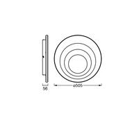 OSRAM LED ceiling lamp ORBIS SPIRAL ROUND, Ø 51 cm, white 42 W