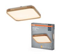 Osram LED Ceiling Lamp Orbis Wood Effect 40x40cm 24W Warm White 3000K
