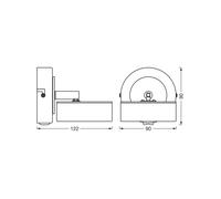 OSRAM LED ceiling spotlight PLUTO, white, 1 spot, metal 3,000 K