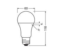 OSRAM LED Classic Star, matt, E27, 14 W, 4,000 K, 1,521 lm