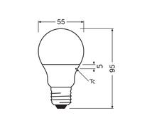 OSRAM LED Classic Star, matt, E27, 4.9 W, 2,700 K, 470 lm