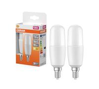 OSRAM LED Classic Stick lamp 9.5W 827, 2700 K Warm White, E14, matt, 1055 lm, 15,000h, for Living Areas