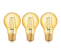 Osram Led Filament Gls 6.5W E27 Vintage 1906 Extra Warm White Gold (3 Pack)