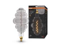 OSRAM Vintage 1906 Smoke Tinted LED lamp, 4.8W, 100lm, Beehive Shape with 200mm Diameter & E27 Base, Warm White Light, dimmable Filament, Life of up to 15,000 Hours