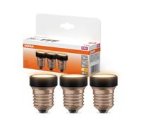 Osram LED Flat Lamp, Advantage Pack of 3 Ultra-Compact Lamps, Replaces Classic 28W Bulbs, 3.5W, Warm White (2700K), Matte Glass, E27