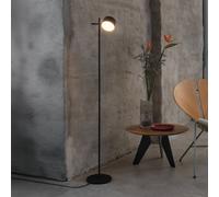 OSRAM LED floor lamp Decor Kyoto, aluminium, black, dimmable