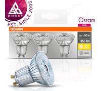 OSRAM LED Base PAR16 / LED-Reflectorlamp with GU10-base / not dimmable / replacement for 50 Watt / 36° beam angle / warm white - 2700 Kelvin / pack of 3