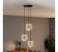 OSRAM LED hanging light Decor Circle, 3-bulb round, CCT, black