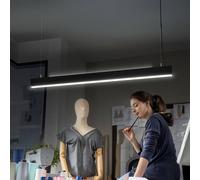 OSRAM LED hanging light Office line Cuboid black 4,000 K dimmable