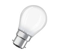 OSRAM LED lamp / Base: B22d / Warm White / 2700 K / 2.50 W / replacement for 25 W Incandescent bulb / frosted / LED Retrofit CLASSIC P [Energy efficiency class A++] / pack of 10