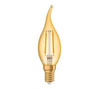OSRAM LED lamp, Base: E14, Warm White, 2400 K, 1.50 W, Replacement for 12 W Incandescent Bulb, Vintage 1906© LED [Energy Efficiency Class A++]