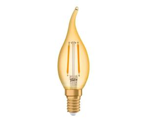 OSRAM LED lamp, Base: E14, Warm White, 2400 K, 1.50 W, Replacement for 12 W Incandescent Bulb, Vintage 1906© LED [Energy Efficiency Class