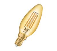 Osram Led Filament Candle 4W E14 Vintage 1906 Extra Warm White Gold (3 Pack)