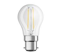 OSRAM teardrop LED bulb B22d 4W 2,700K clear