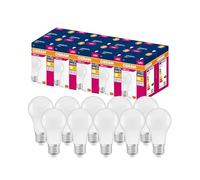 OSRAM LED lamp | Base: E27 | Warm White | 2700 K | 8.50 W | Replacement for 60 W Light Bulb | matt | LED Value Classic A Energy Efficiency Class A + | 10 Pack