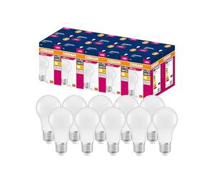 OSRAM LED lamp | Base: E27 | Warm White | 2700 K | 8.50 W | Replacement for 60 W Light Bulb | matt | LED Value Classic A Energy Efficiency Class A + | 10 Pack