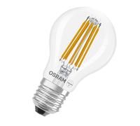 OSRAM LED lamp Bulb Shape Classic A100 Filament, 7.2W, E27, Clear, 1521lm, high Brightness, Suitable for Large luminaires, Area Lighting