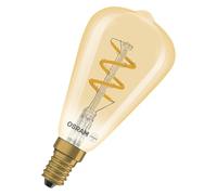 OSRAM LED lamp Edison Vintage 1906 Spiral ST48, 2.8W, E14, Gold, Spiral Wire, Vintage Look, Suitable for Open Lights, Display Cases, Table Lamps, Living Rooms