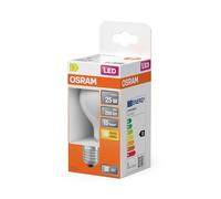 OSRAM LED lamp Star Bulb Shape A25 Filament, 2700 K Warm White, 1.8 W, E27, Frosted, 250 lm, 15,000 h, for Ceiling Lights, General Lighting, Glare-Free