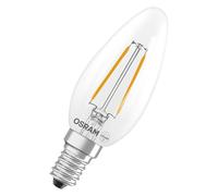 OSRAM LED lamp Star Candle Shape B15 Filament, 2700 K Warm White, 1 W, E14, Clear, 136 lm, 15,000 h, for Small luminaires, Decorative fixtures