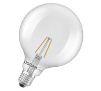 OSRAM LED lamp Star Globe G125 25 Filament, 2700 K Warm White, 1.8 W, E27, Clear, 250 lm, 15,000 h, for Pendant Lights, Large Ball Shape, Decorative