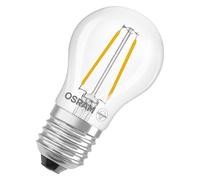 OSRAM LED lamp Star Globe P25 Filament, 4000 K Neutral White, 1.8 W, E27, Clear, 250 lm, for Table Lamps, Decorative Lamps, Accent Lighting, 15,000 h