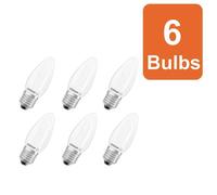 Osram Led Lamp Star Light Bulb Candle Shape B40 Filament E27 Frosted 6 Pack
