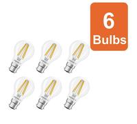 Osram Led Lamp Star Light Bulb Shape A60 Filament B22D Clear Warm White 6 Pack