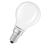 OSRAM LED lamp Star mini Ball Shape P25 Filament, 2700 K Warm White, 1.8 W, E14, Frosted, 250 lm, 15,000 h, for Table and Pendant luminaires, Glare-Free