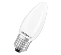 OSRAM LED lamp Superstar B40 Candle Shape Filament dimmable, 2700 K Warm White, 3.4 W, E27, Frosted, 470 lm, 15,000 h, for Chandeliers and wall Lights, Glare-Free
