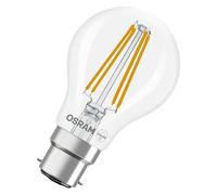 OSRAM LED lamp Superstar Bulb Shape A60 Filament dimmable, 2700 K Warm White, 5.9 W, B22d, Clear, 806 lm, for Ceiling and Floor Lamps, 15,000 h