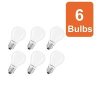 Osram Led Lamp Superstar Light Bulb Shape A60 Filament E27 Frosted 6 Pack