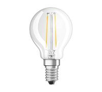 OSRAM LED Lamps, Classic Mini-Ball, 1.5 W, Frosted, Set of 10, E14-Base