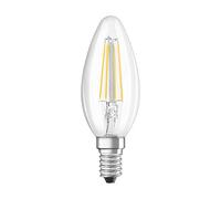 OSRAM LED Lamps, Classic Mini-Candle, 4 W, Set of 10, E14-Base