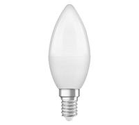 OSRAM LED Lamps, Classic Mini-Candle, 5.5 W, Frosted, Set of 10, Candle 40 W-Replacement E14