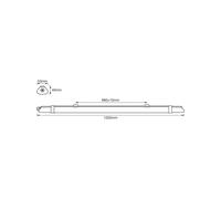 OSRAM LED moisture-proof lamp SUBMARINE SLIM VALUE, 125 cm, IP65