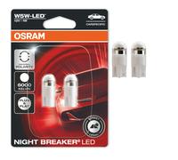OSRAM LED Night Breaker W5W Road Legal 6000K Glassockel 12V
