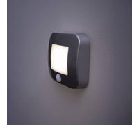 OSRAM NIGHTLUX Hall White Night Light, Motion Detector, IP54, Battery Operated, Cool White 4000K, Ideal for Hallways, Entrances, Flexible Mounting