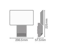 OSRAM LED outdoor spotlight ENDURA PRO FLOOD, grey, 27 W