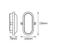 OSRAM LED outdoor wall lamp BULKHEAD, white 11 W plastic IP54