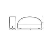 OSRAM LED outdoor wall lamp ENDURA STYLE ILAY, dark grey, IP65