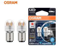 OSRAM LED P21/5W S25 1157 BAY15d Red Car Brake Position Stop Lamps LEDriving SL Advance LED Signal Light Parking Bulbs 9457R