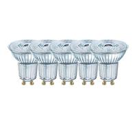 5 X Osram LED Parathom Reflector 3.4W = 35W GU10 230Lm Cold 4000K Ra>90 Dimmable [EEK: G]